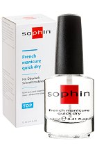 Sophin French Manicure Quick Dry Кристальный закрепитель лака с эффектом сушки