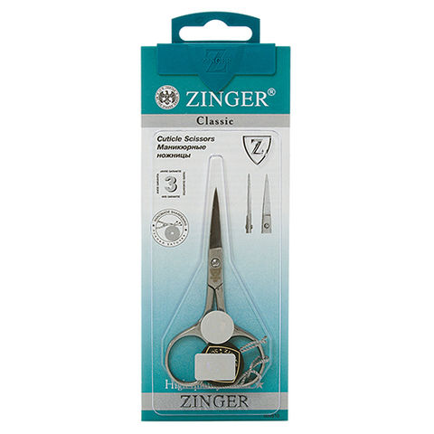ZINGER № 105-S-SH Ножницы маникюрные ручная заточка