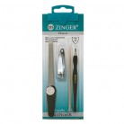 ZINGER SIS-45  Набор маникюрных  инструментов (пилка метал.+книпсер+ триммер+ апельсиновая палочка)