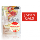 Japan Gals Маски для лица Pure 5 Essential с экстрактом 10 фруктов 7шт